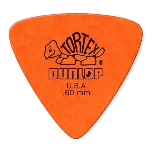 Jim Dunlop Tortex Triangle Pick 0.60mm | Orange, 72 Pack, Guitar & Bass Accessory thumbnail 1