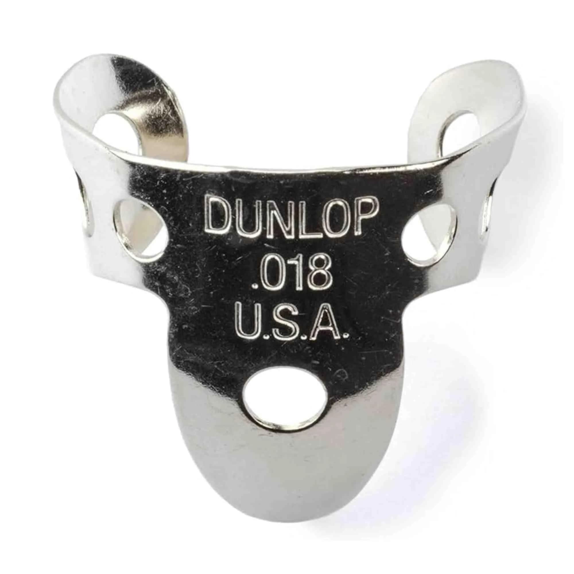Jim Dunlop Nickel Silver Fingerpicks .018 IN | Bright, Classic Sound for Guitar & Banjo — NICKEL SILVER