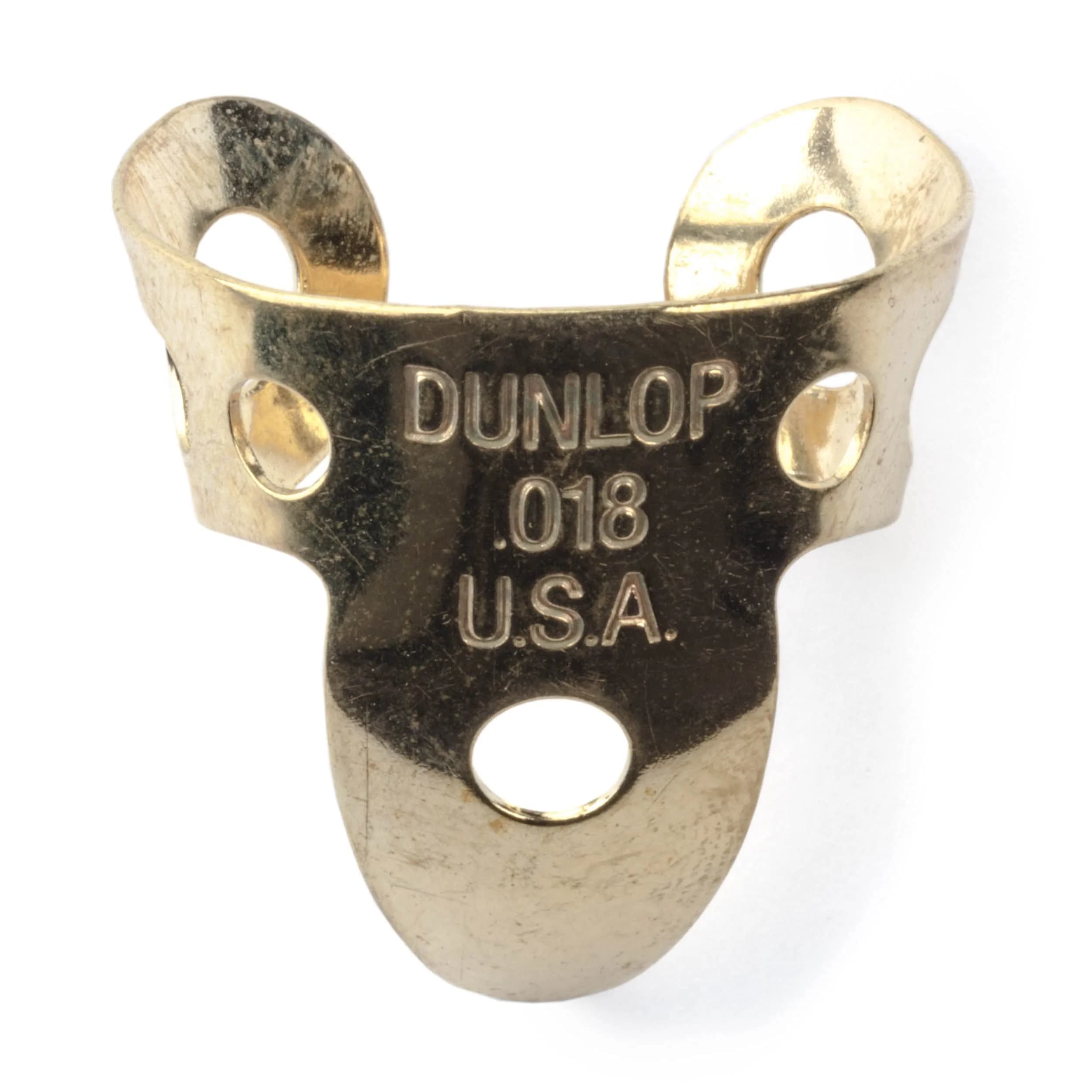 Jim Dunlop Brass Fingerpicks .018 Inch (20 Pack) | Classic Tone for Guitar, Banjo, Resonator - main product image
