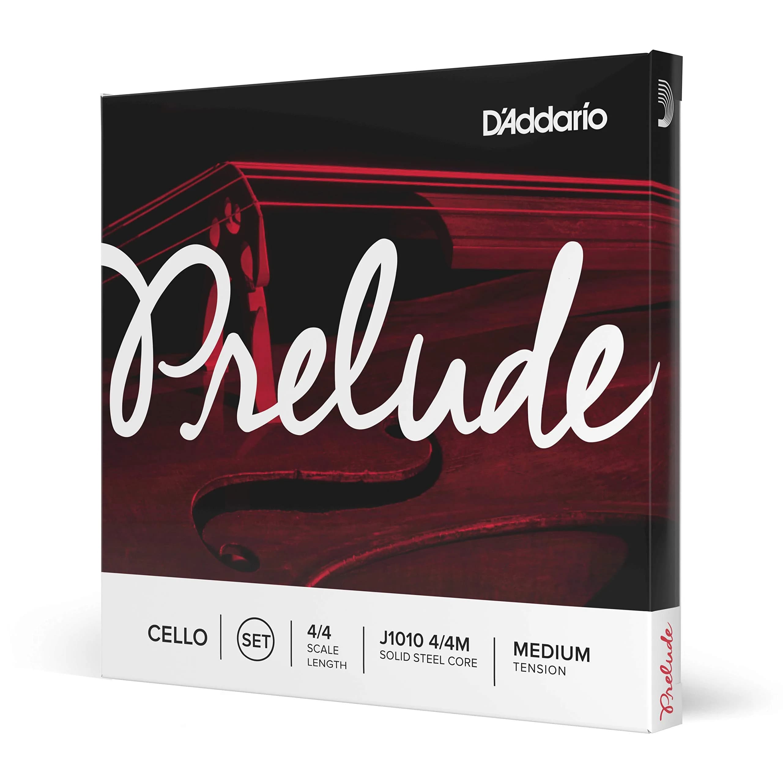 D'Addario Prelude Cello String Set 4/4 Scale Medium Tension | Educator's Choice for Student Strings