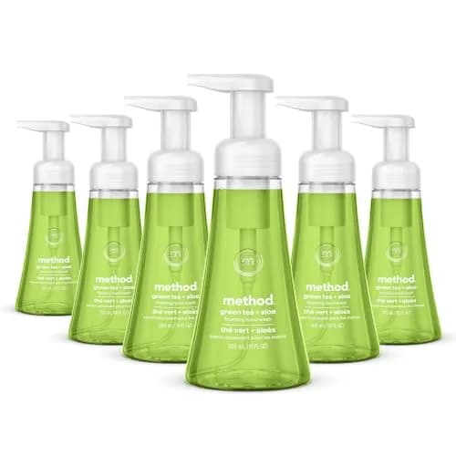Method Foaming Hand Wash Green Tea + Aloe 355ml (12 Fl Oz) 6 Pack | Gentle Cleansing for All Skin Types thumbnail 1