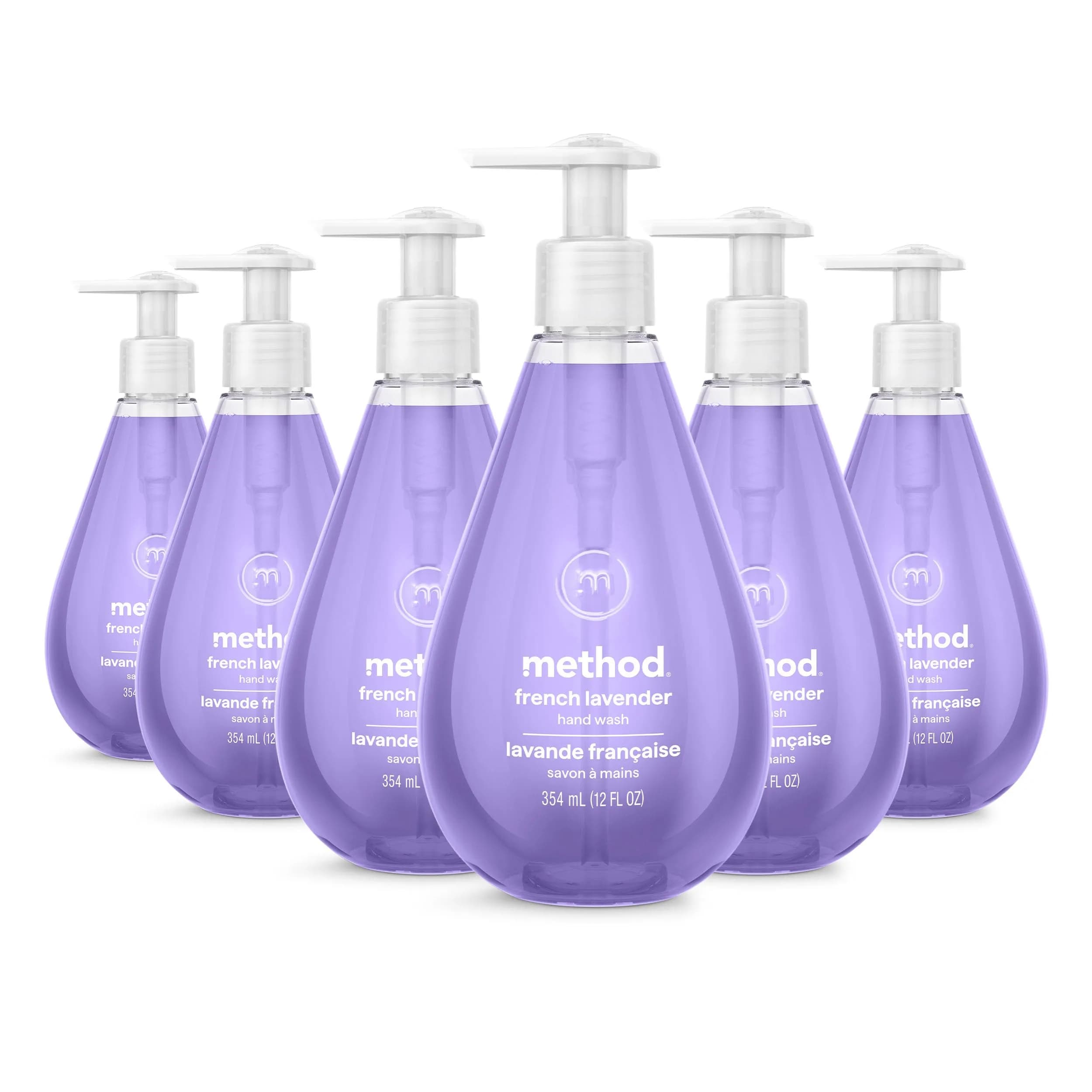 Method Gel Hand Wash French Lavender 355ml (12 fl Oz) | Cleans Hands Softly — 72 Fl Oz