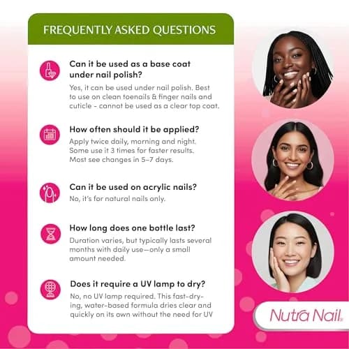Nutra Nail 5 to 7 Day Growth Treatment Nail Strengthener 13.3ml (0.47 Fl Oz) | Keratin & Calcium Formula for Brittle Nails thumbnail 6
