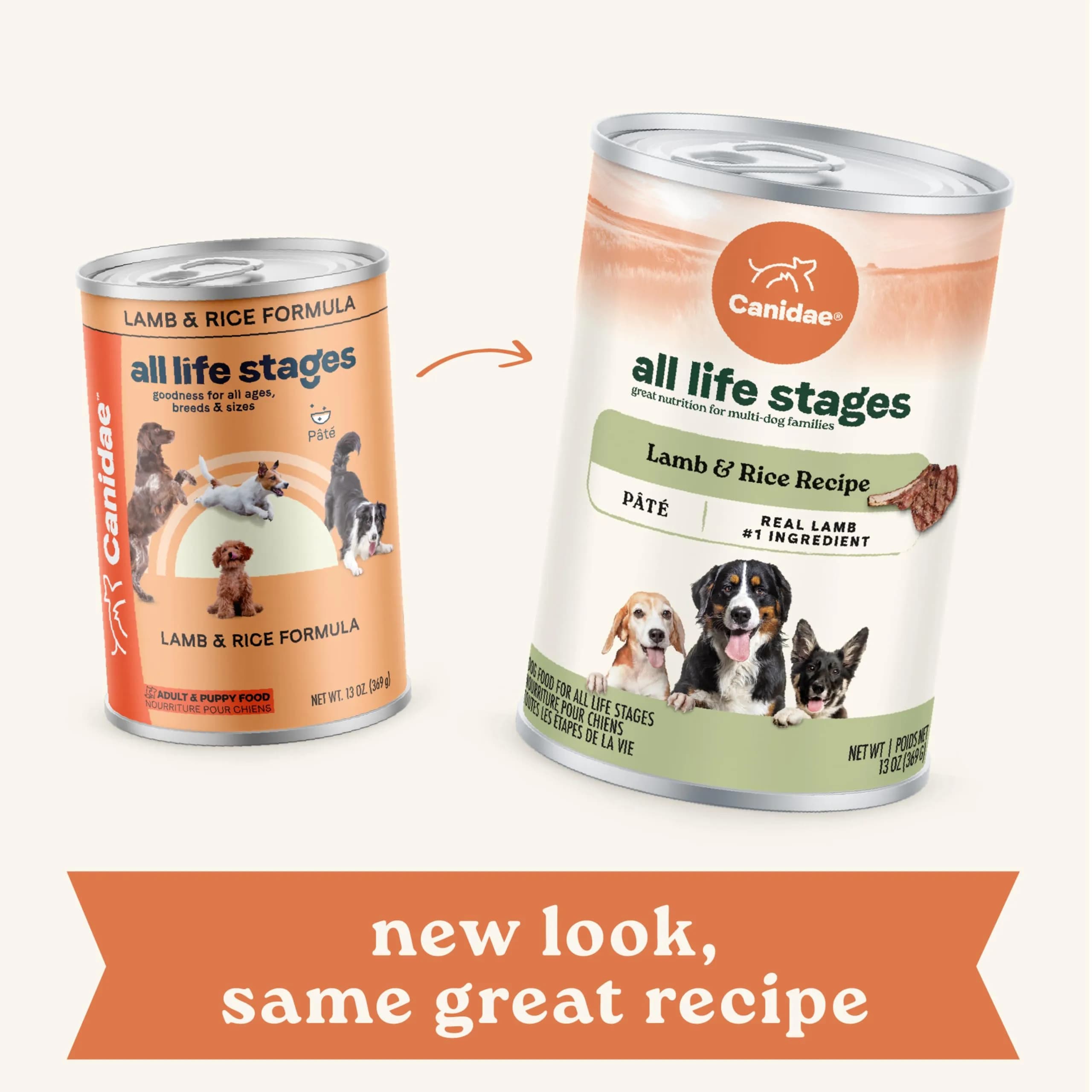 CANIDAE All Life Stages Wet Dog Food, Lamb & Rice, 13 oz | Complete Nutrition for Dogs of All Ages thumbnail 2