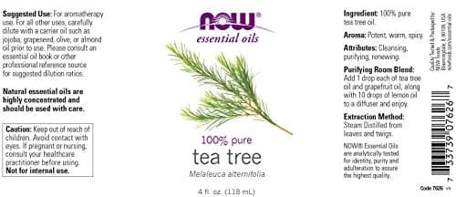 NOW Foods Tea Tree Oil 4 oz | Pure, Aromatherapy-Grade, Skin & Hair Support thumbnail 2