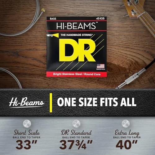 DR Strings Hi-Beam™ Stainless Steel Bass Strings 45-100 | Long-Lasting Brightness & Punch thumbnail 6