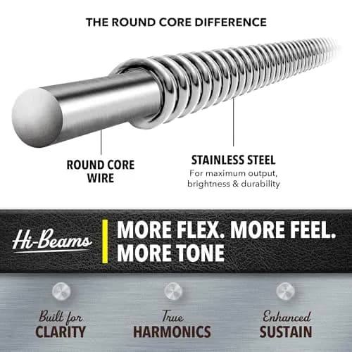 DR Strings Hi-Beam™ Stainless Steel Bass Strings 45-100 | Long-Lasting Brightness & Punch thumbnail 3