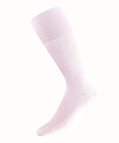 Thorlos Western Dress Padded Over the Calf Sock White XL | Comfortable Cowboy Boot Socks thumbnail 1