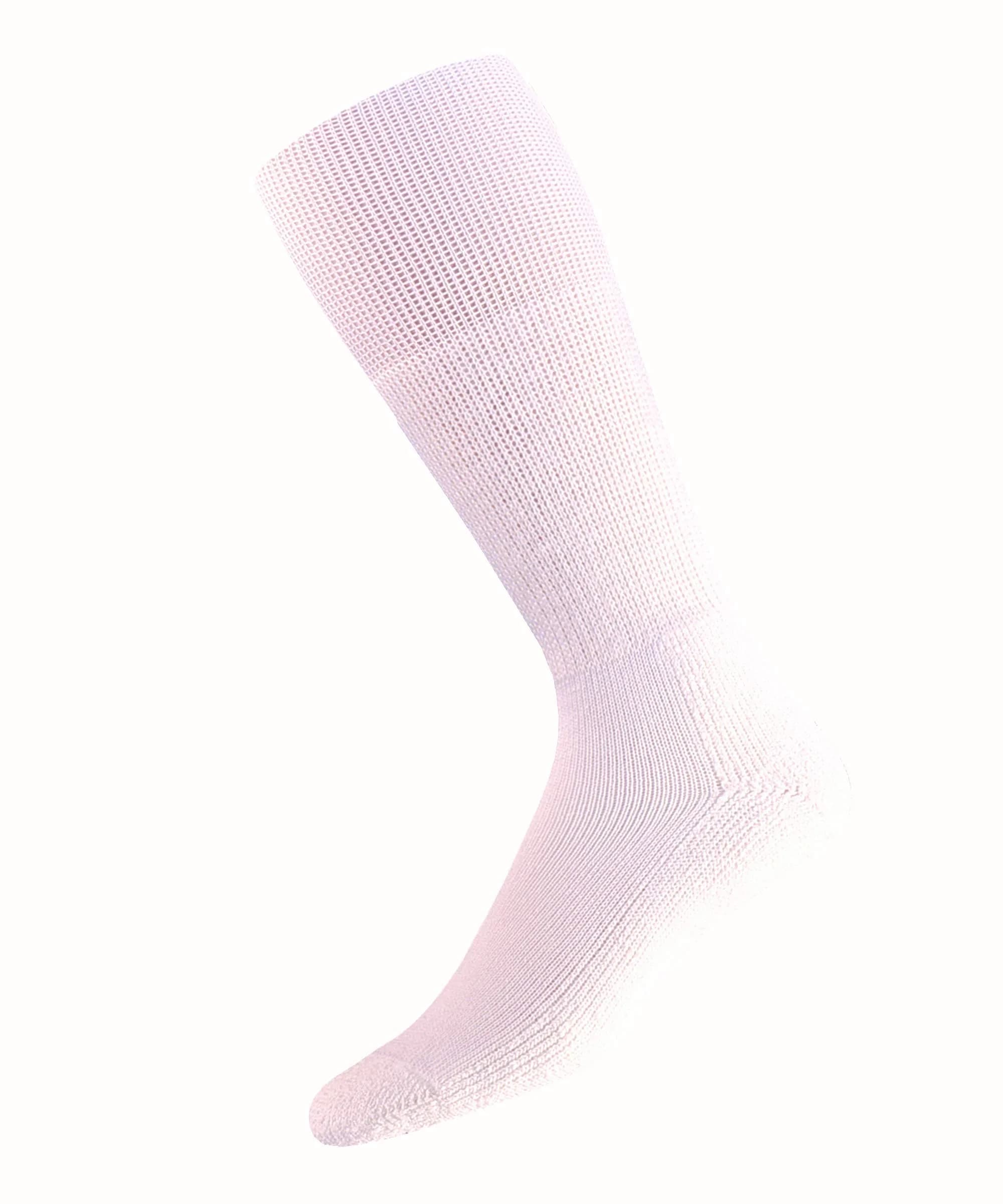 Thorlos Western Dress Padded Over the Calf Sock White XL | Comfortable Cowboy Boot Socks — Medium
