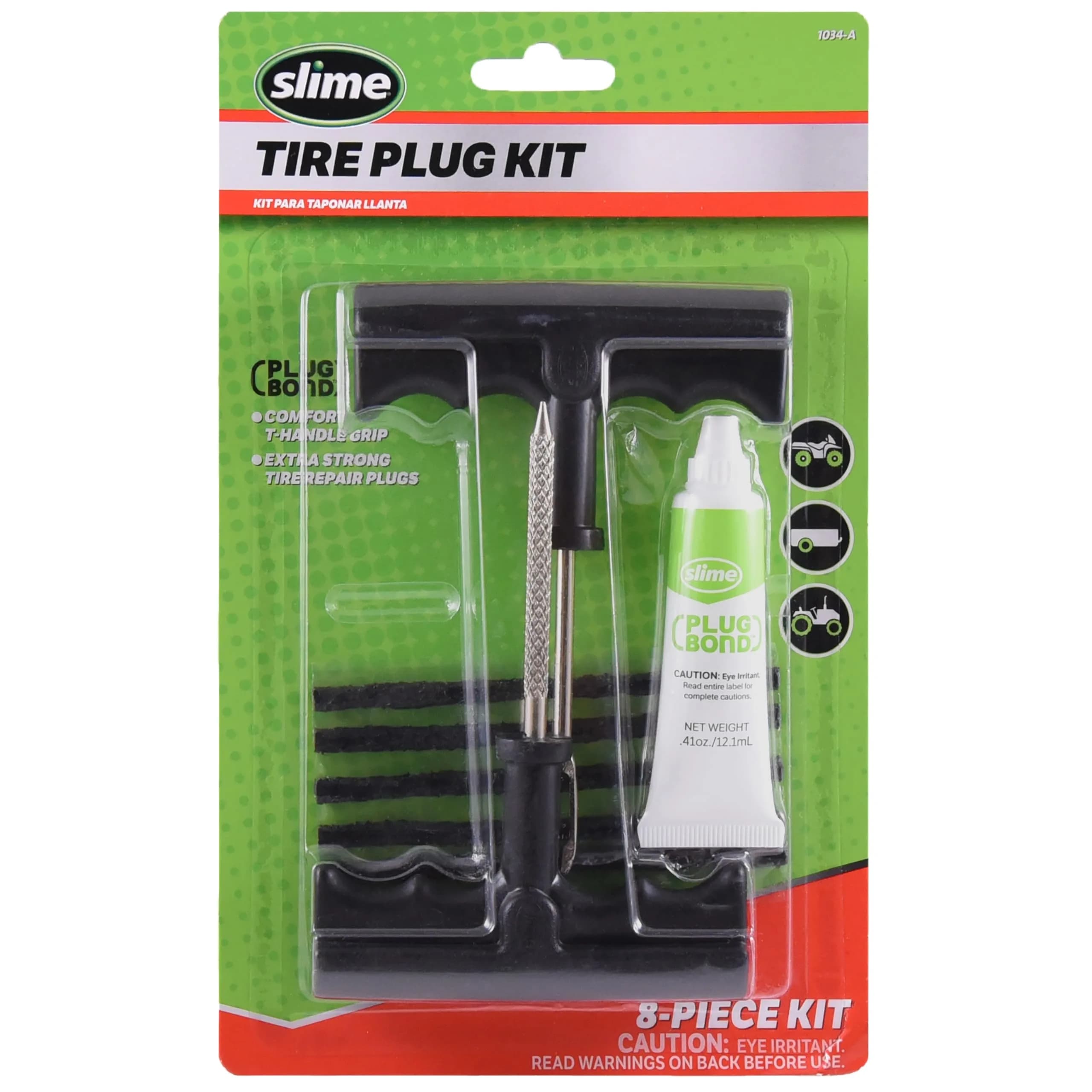 Slime 20501 Tire Plug Drill Bit Kit, 2-Piece Set | Alloy Steel Construction for Easy Tire Repair — Tire Repair Reamer Plug Kit