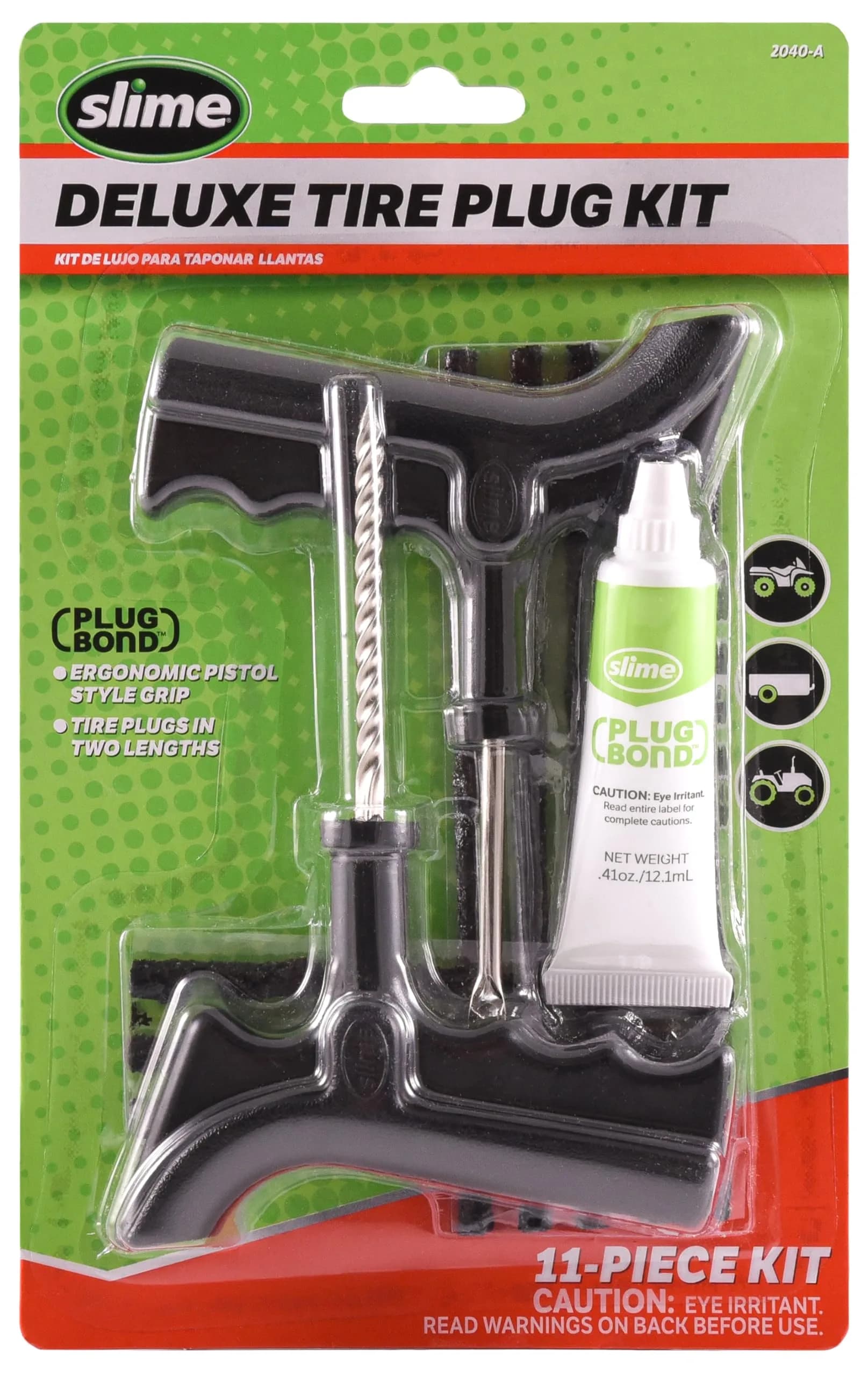 Slime Deluxe Tire Plug Kit 11-Piece | Fix Punctures On-the-Go - main product image