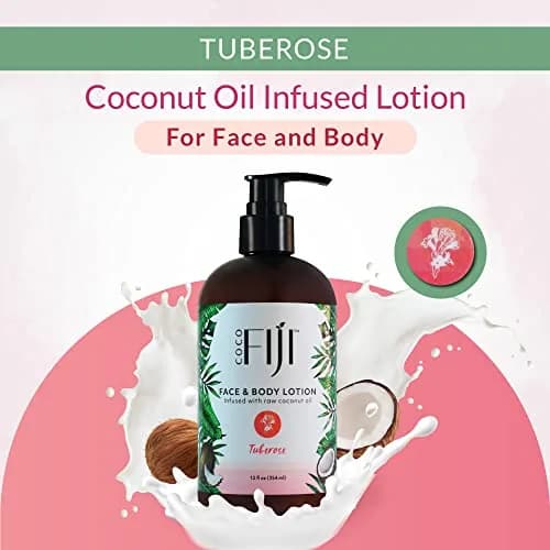 Organic Fiji Coco Fiji Face & Body Lotion 12 oz | Deep Moisturizer with Coconut Oil for Sensitive Skin thumbnail 4
