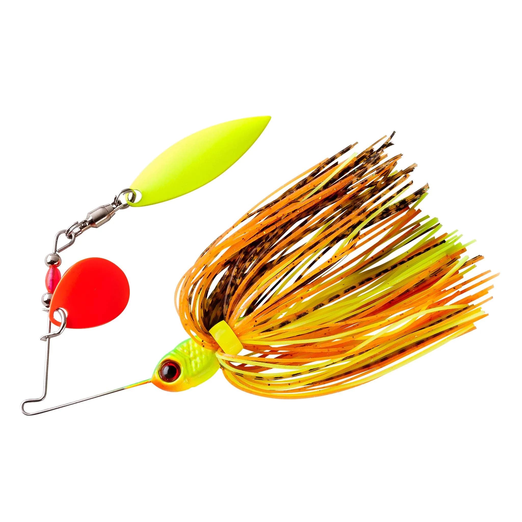 Booyah Pond Magic Small-Water Spinner, Shad | Fish-Catching Spinnerbait with Premium Components — Fire Bug / One Size
