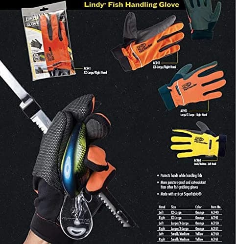 Lindy Fish Handling Glove Small/Medium Left-Hand Yellow | Puncture-Proof Cut-Resistant SuperFabric thumbnail 5