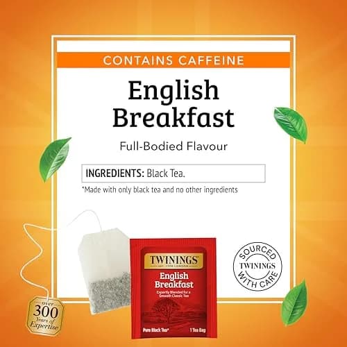 Twinings English Breakfast Black Tea 120 Teabags | Rich, Full-Bodied, Caffeinated thumbnail 4