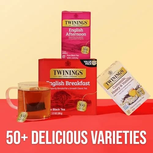 Twinings English Afternoon Black Tea 120 Teabags | Smooth & Slightly Sweet, Caffeinated, Enjoy Hot or Iced thumbnail 6