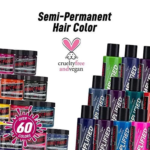 MANIC PANIC Electric Lizard Green Hair Color - Amplified - 118ml (4 Fl Oz) | Neon Green Hair Dye That Glows Under Blacklight thumbnail 5
