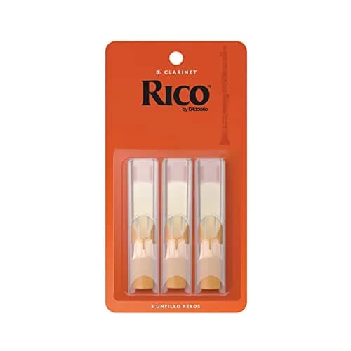 D’Addario Woodwinds Rico Bb Clarinet Reeds Strength 1.5 | Easy Play, Unfiled Cut, 3-pack thumbnail 1