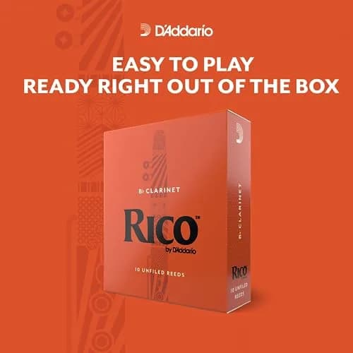 D’Addario Woodwinds Rico Bb Clarinet Reeds Strength 1.5 | Easy Play, Unfiled Cut, 3-pack thumbnail 3