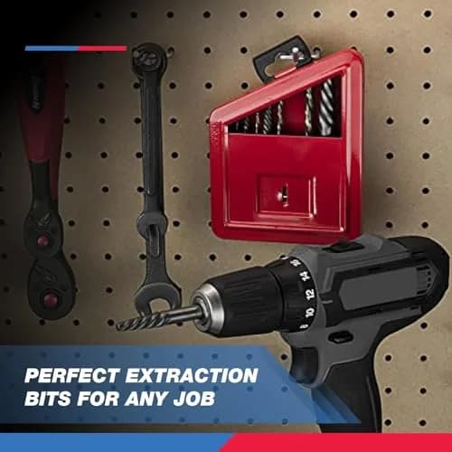 NEIKO Screw-Extractor & Left-Hand Drill Bit Set, 10 Piece | Remove Broken Screws & Bolts with Ease thumbnail 5