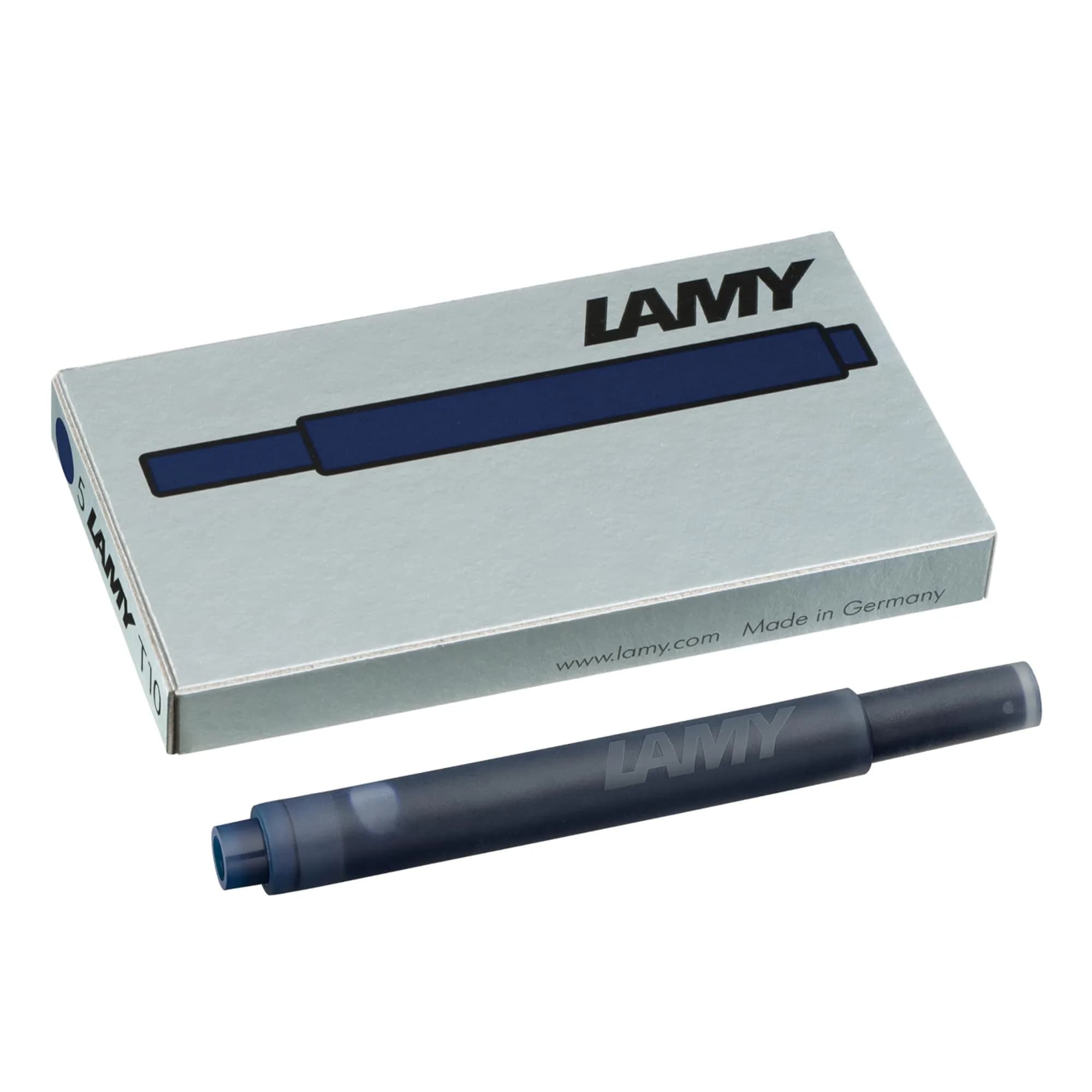 Lamy T10 Ink Cartridges 1.25 ml Blue-Black | Large Capacity for All Lamy Fountain Pens — Blue/Black