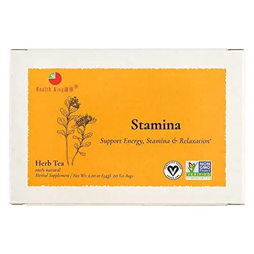 Health King Stamina Herb Tea, Teabags, 20 Count Box | Natural Energy & Relaxation thumbnail 5
