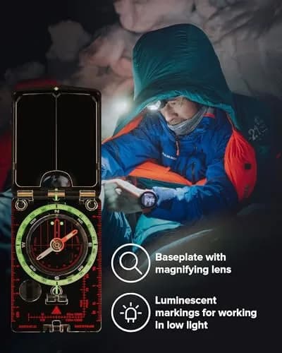 SUUNTO MC-2G Global Compass White | Professional Mirror Compass with Global Needle & Clinometer thumbnail 5