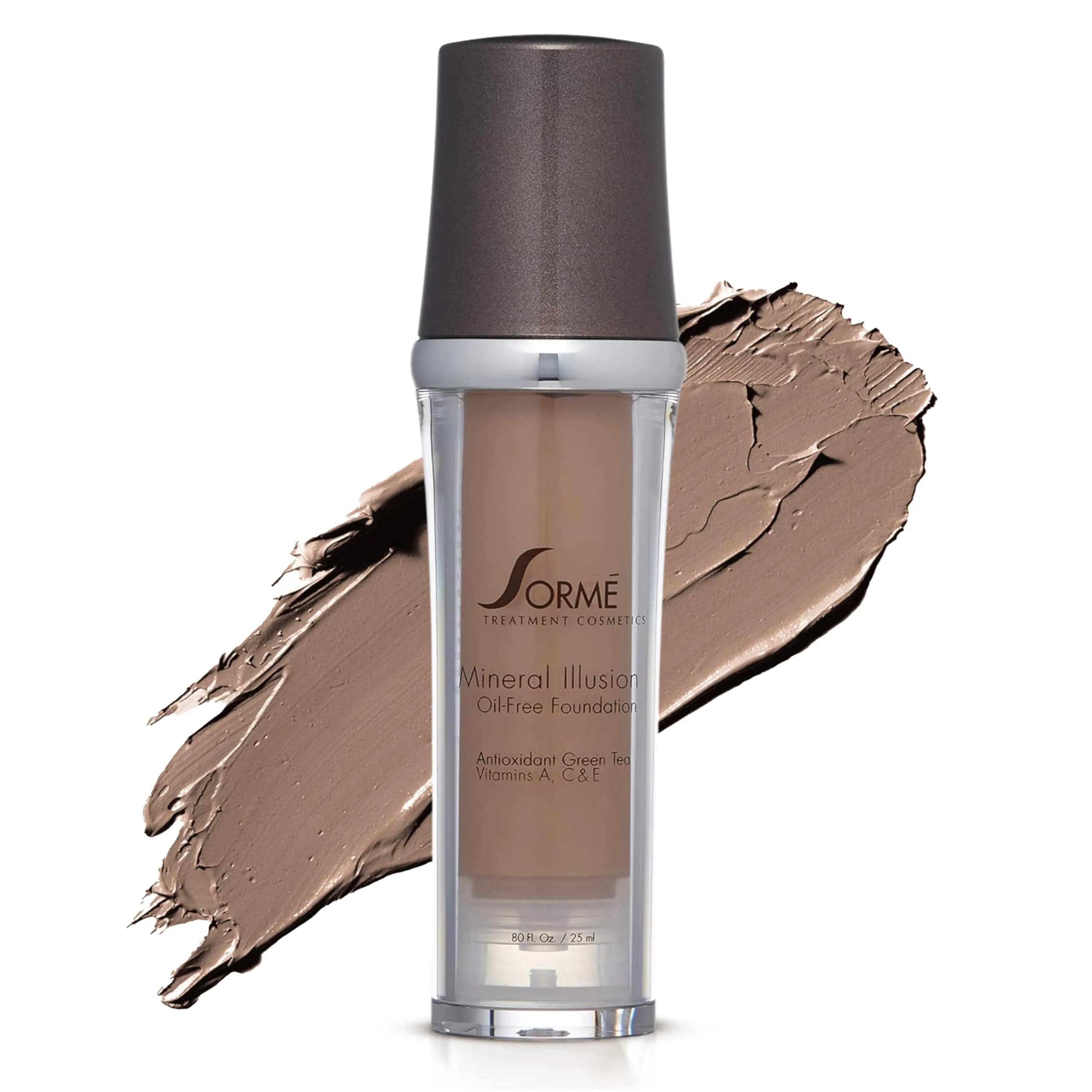 SORMÉ Mineral Illusion Liquid Foundation Honey 25ml (0.85 fl oz) | Hydrating Medium Coverage — Dark Beige