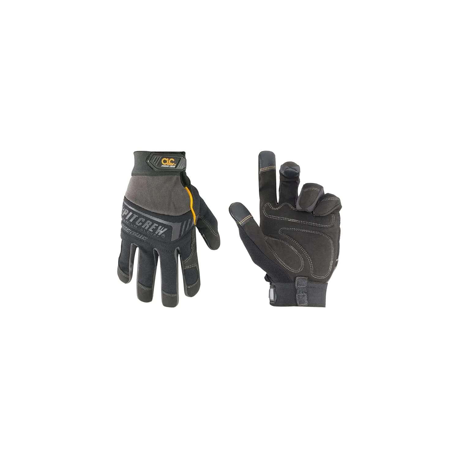 Custom Leathercraft Engine Crew Mechanic's Glove, Black, Medium | Touch Screen & Durable Synthetic Leather - main product image