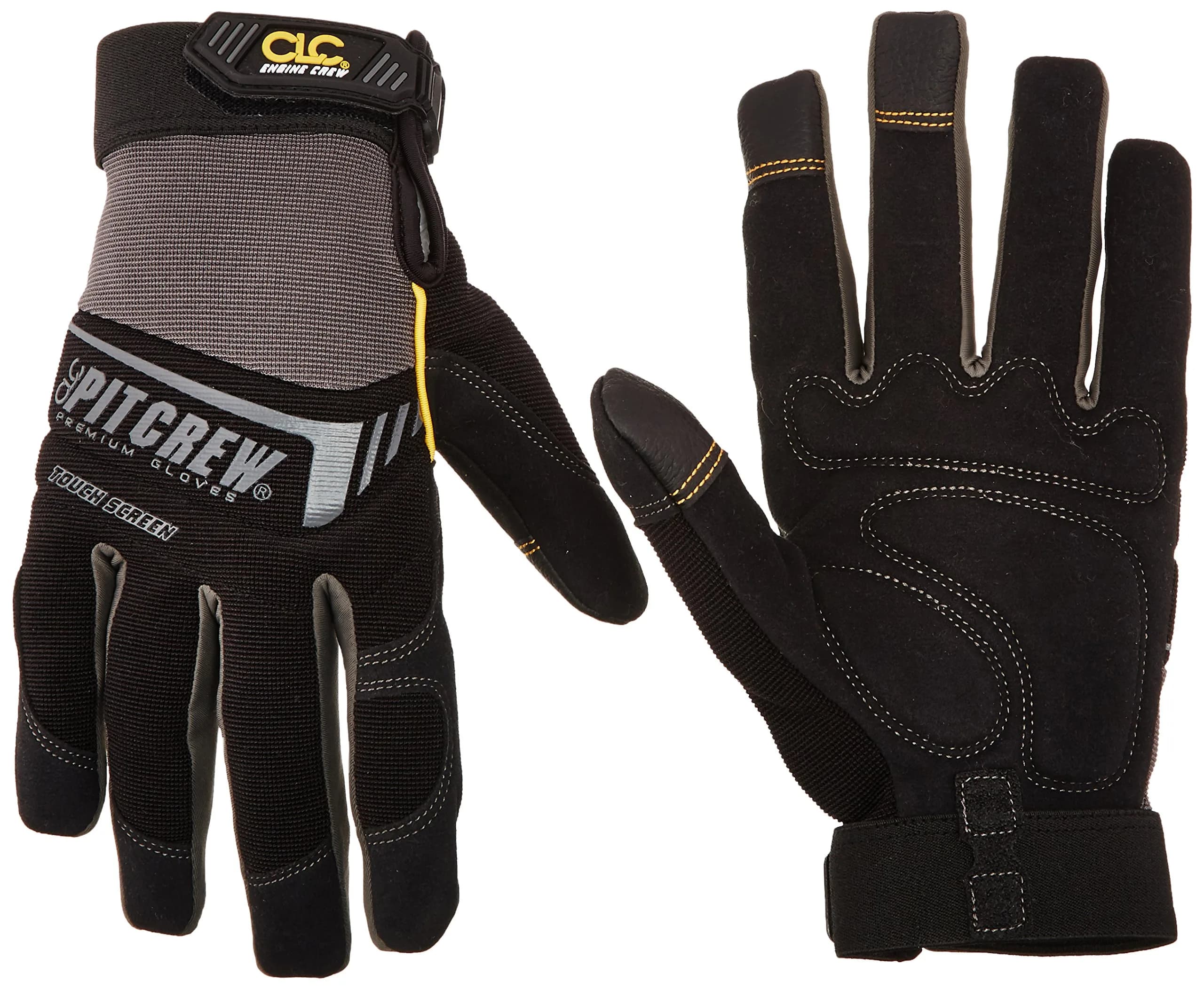Custom Leathercraft Engine Crew Mechanic's Glove Large | Touch Screen & Durable Synthetic Leather - main product image