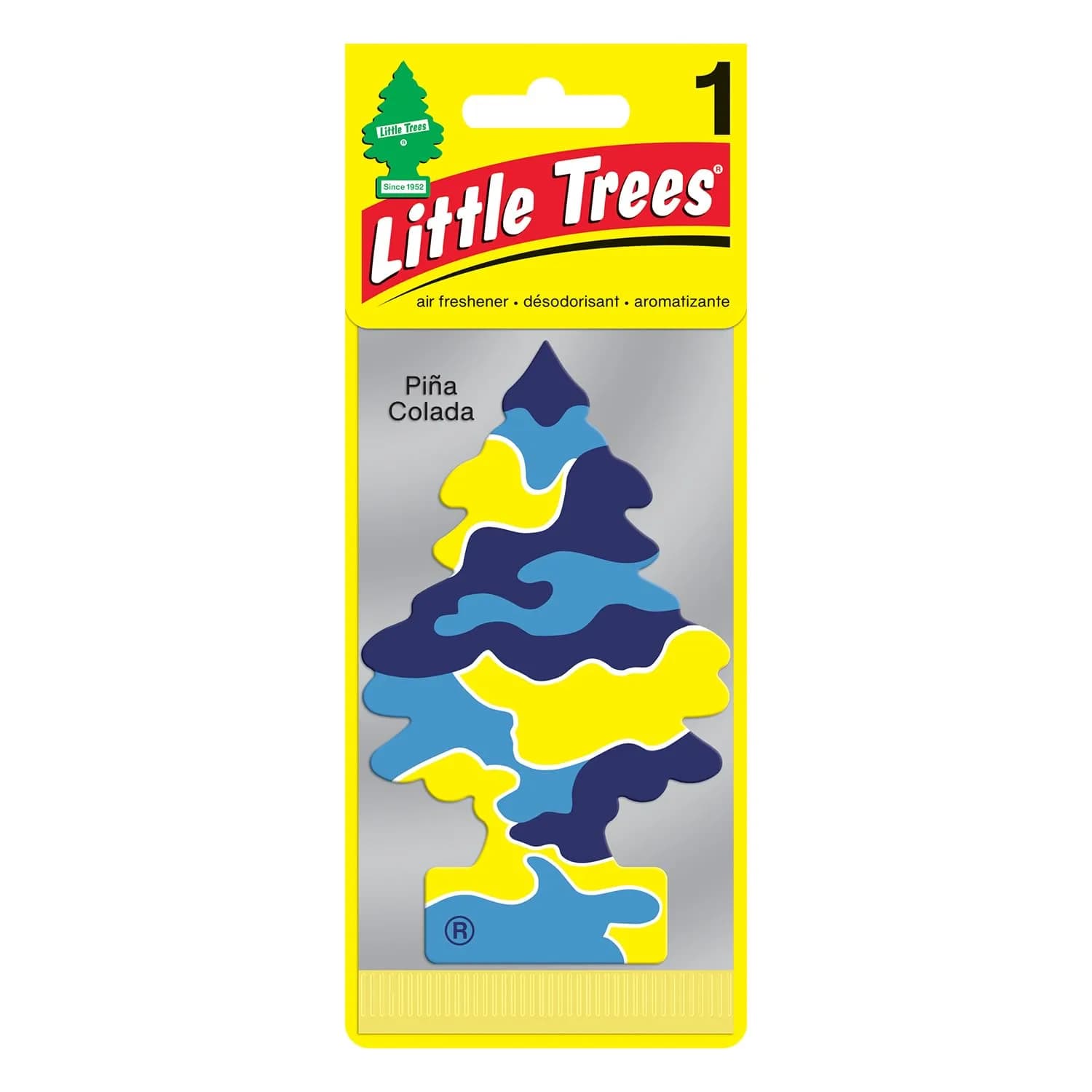 LITTLE TREES Car Air Freshener | Pina Colada Scent | Pack of 6 | Long-lasting tropical aroma — Multicolor