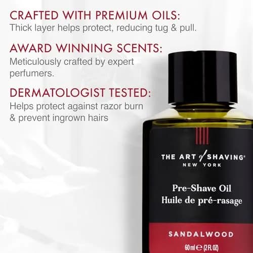 The Art of Shaving Sandalwood Pre-Shave Beard Oil 59ml (2 Fl Oz) | Protects Against Irritation & Razor Burn thumbnail 2