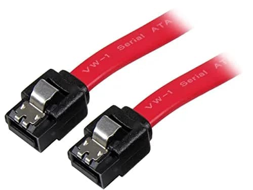 StarTech.com 12in Latching SATA Data Cable, Red | 6 Gbps Data Transfer thumbnail 1