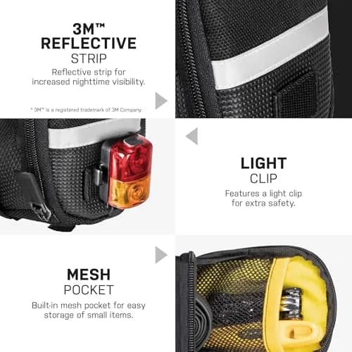 Topeak Aero Wedge Strap Mount Medium Bike Saddle Bag | 1.31L Expandable Storage thumbnail 6