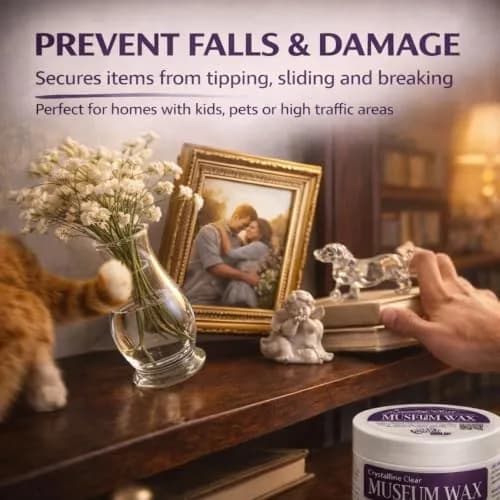 QuakeHold! Museum Wax Clear Adhesive 2 oz (56.7 g) | Secure Antiques & Collectibles thumbnail 2