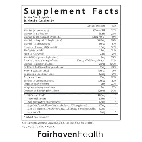Fairhaven Health FertilAid - Fertility Supplements for Men, 90 Count (Pack of 2) | Supports Male Reproductive Health thumbnail 4