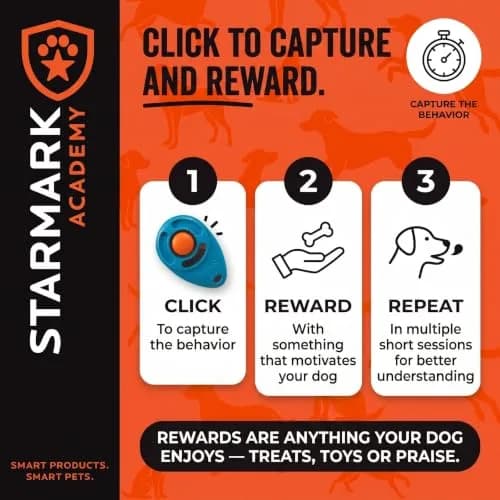 Starmark Pro-Training Clicker for Dogs | Ergonomic, Rustproof, Scientific Pet Training Tool thumbnail 4