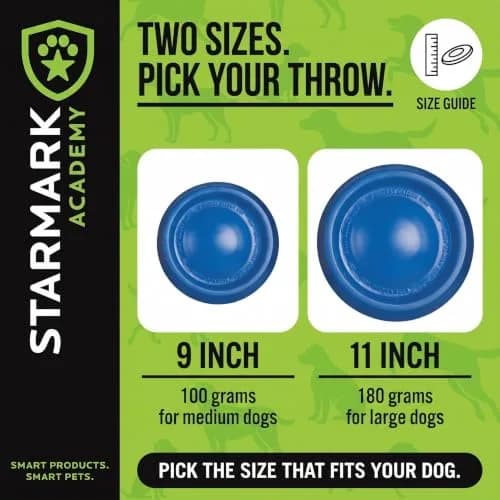 Starmark EasyGlide DuraFoam Flying Disc Dog Toy 11-inch | Soft, Durable & Floats thumbnail 5