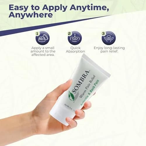 Sombra Warm Therapy Natural Pain Relieving Gel 118ml (4 Ounce) | Dual-Action Cooling & Warming Formula for Muscle & Joint Pain thumbnail 5