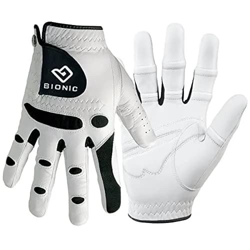 Bionic StableGrip Golf Glove Right Hand Medium | Anatomical Relief Pads for Lighter Grip thumbnail 1
