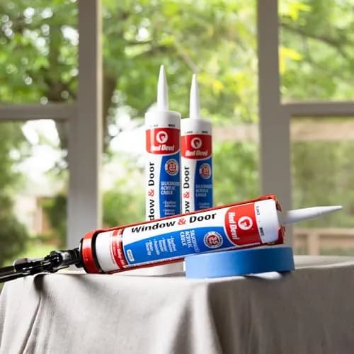 Red Devil Window & Door Siliconized Acrylic Caulk 10.1 oz | Paintable, Energy-Efficient Sealant for Indoors & Outdoors thumbnail 2