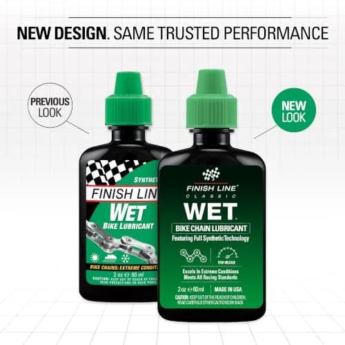 Finish Line Wet Bike Chain Lubricant 2 oz | Water-Resistant Drivetrain Protection thumbnail 2