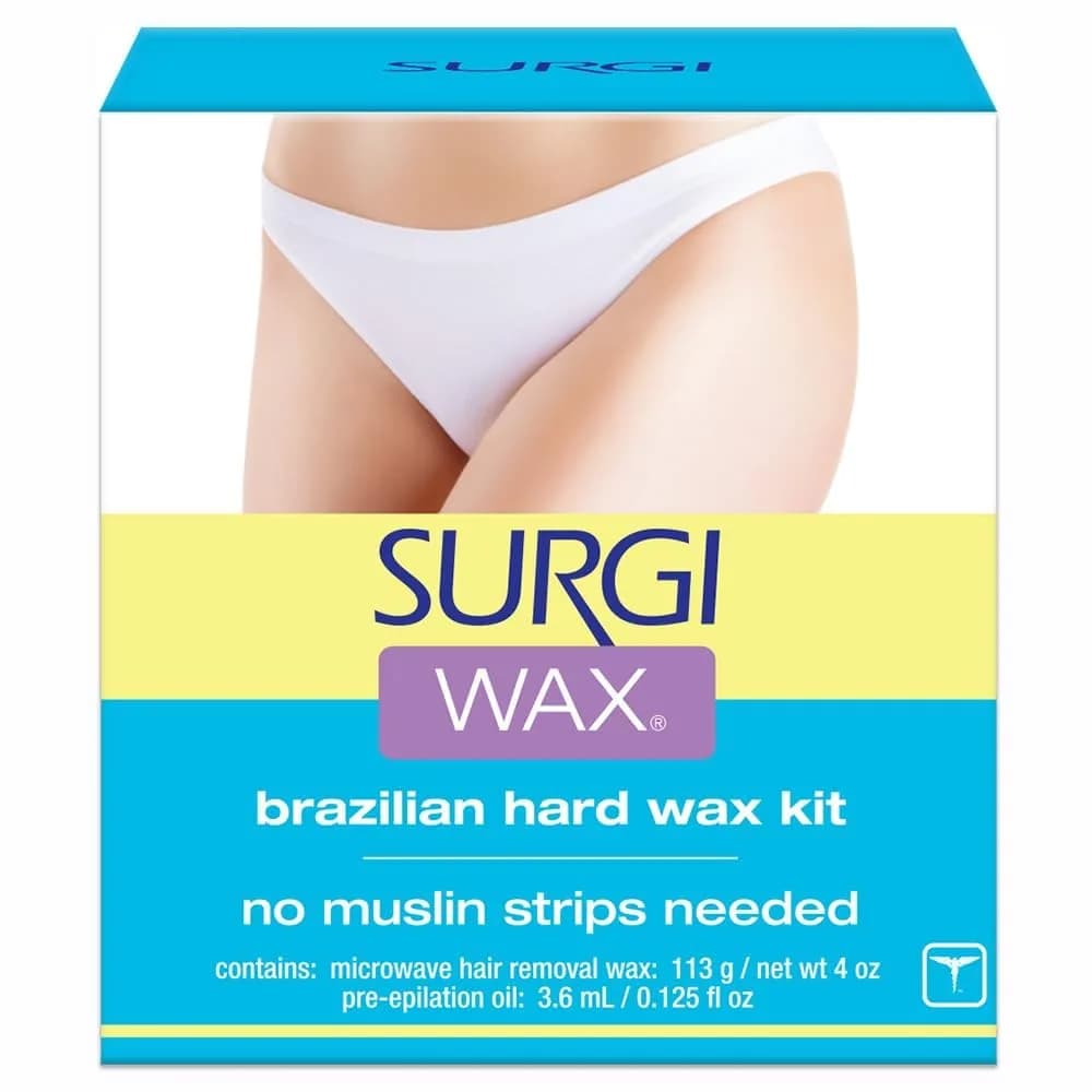 Surgiwax Brazilian Hard Wax Kit 4oz (118ml) | Microwaveable Wax for Smooth Skin - main product image