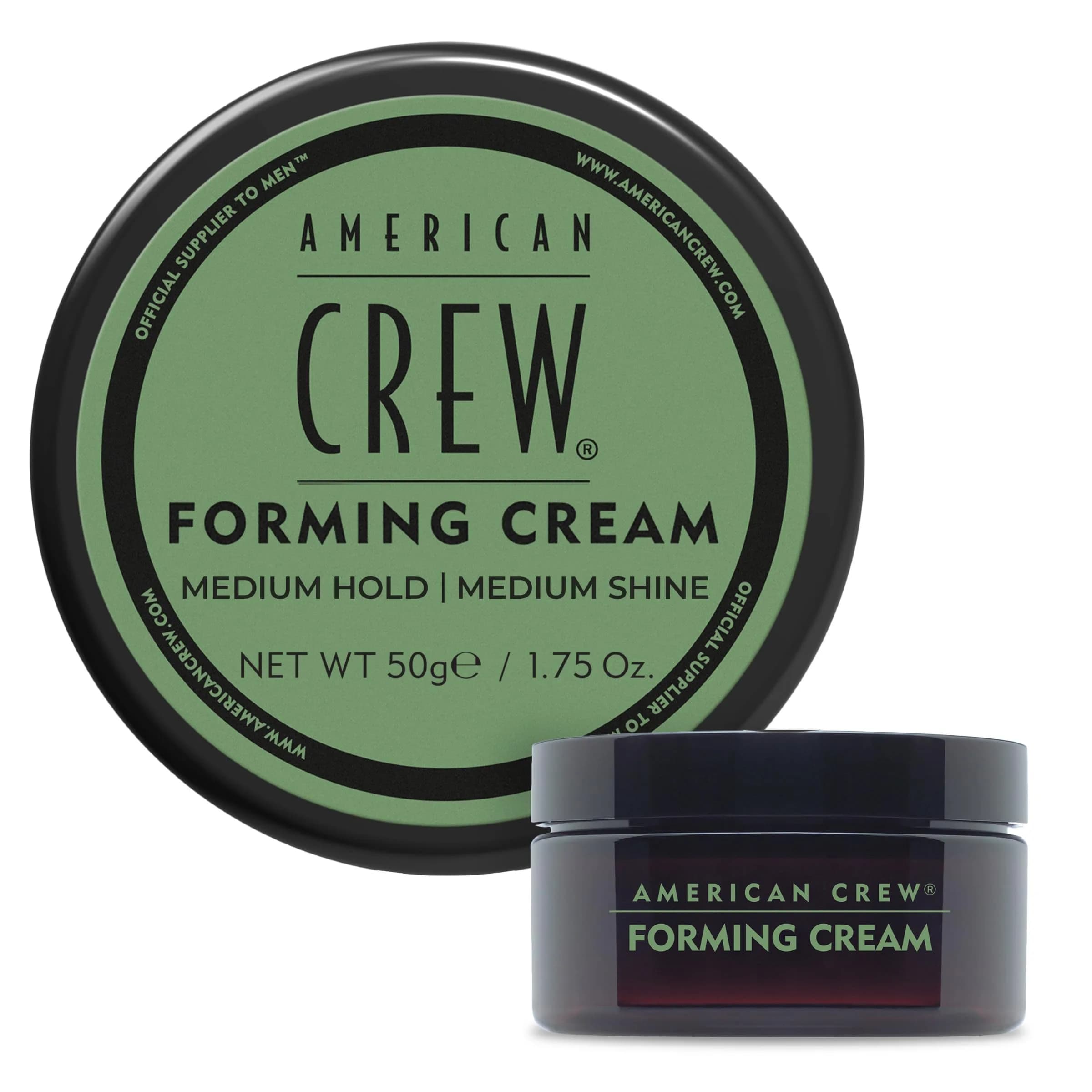 American Crew Forming Cream Hair Styling Product 85ml (3 Oz) | Medium Hold, Natural Shine — Ivory
