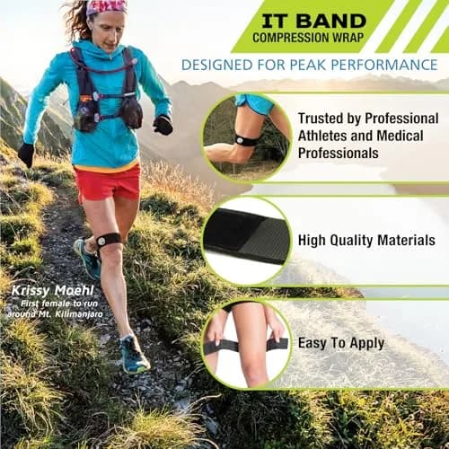 Pro-Tec Athletics IT Band Compression Wrap Small-Large | Orthopedic Brace for ITBS Relief thumbnail 2