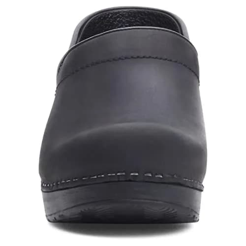 Dansko Women’s Professional Slip-On Clogs Black Oiled 11.5-12 W US | Comfort & Support for Healthcare & Food Service thumbnail 6
