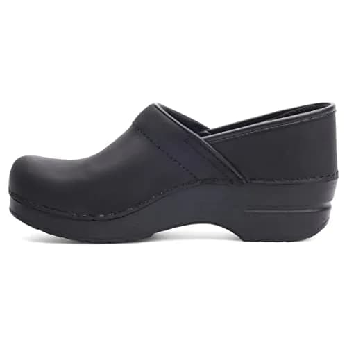 Dansko Women’s Professional Slip-On Clogs Black Oiled 11.5-12 W US | Comfort & Support for Healthcare & Food Service thumbnail 8