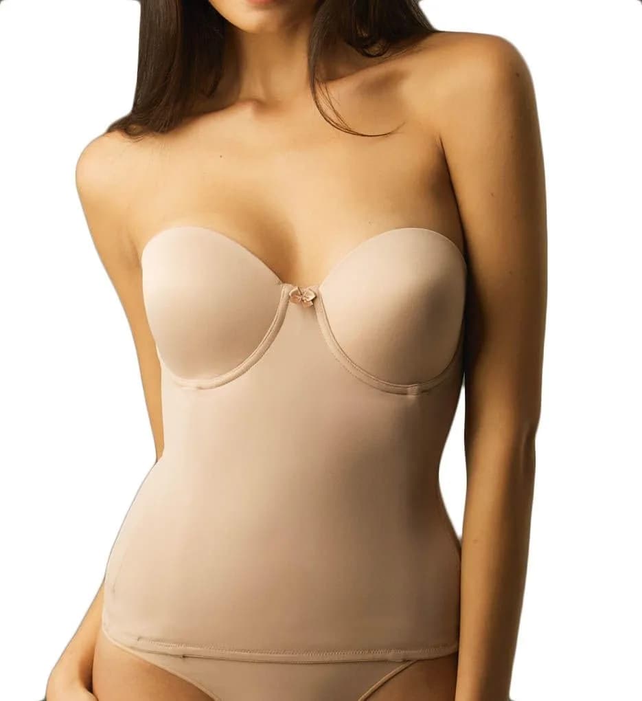 Va Bien Plus Size Ultra-Lift Hourglass Bustier Nude 42D | Firm Support & Hourglass Shape