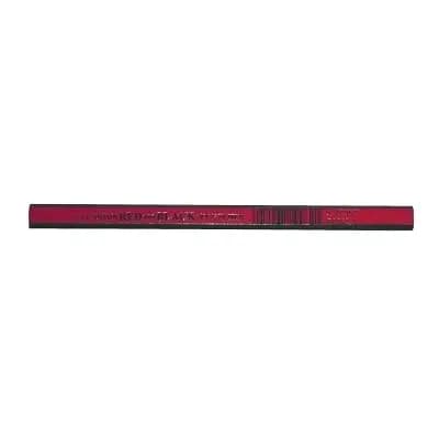 Dixon Woodcase Flat Carpenter's Pencil Medium Red Dozen | Long-Lasting, Smooth Black Marking (70-120 chars) thumbnail 3