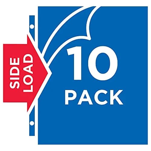 Avery Diamond Clear Quick Load Sheet Protectors 8.5" x 11" (10-Pack) | Top & Side Load for Easy Access thumbnail 5